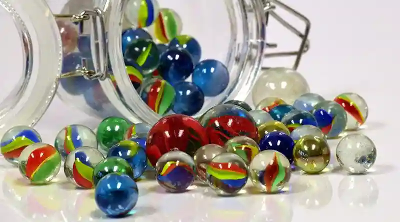 A jar of marbles