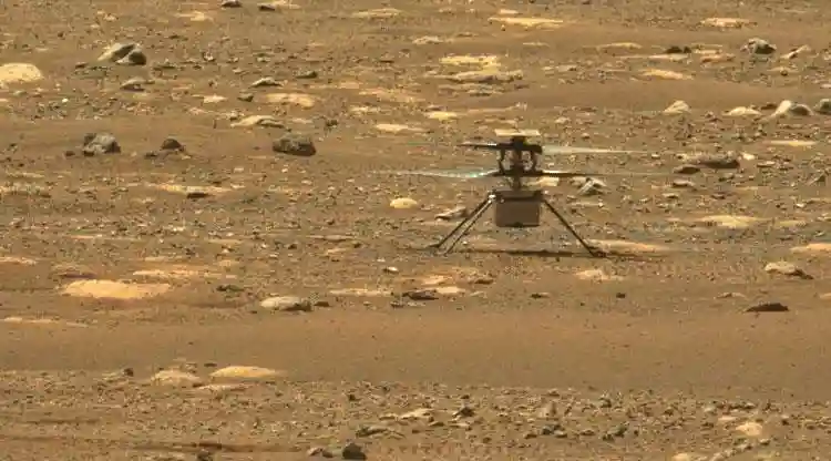 Ingenuity helicopter on Mars