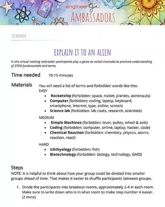 Explain it to an alian cover sheet