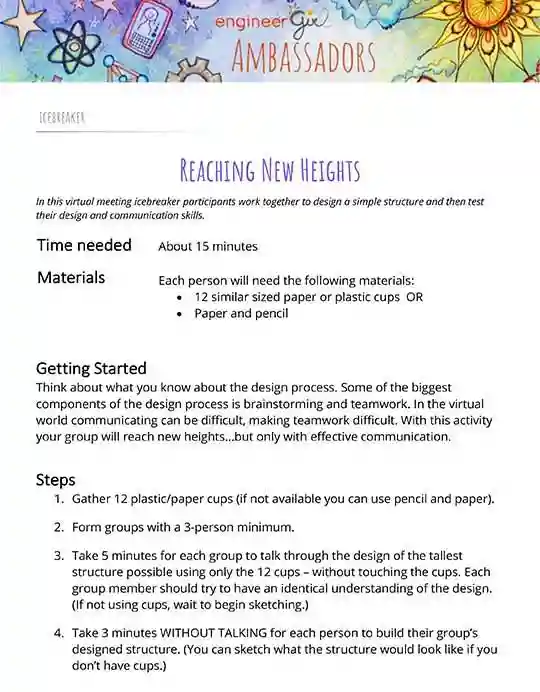 Reaching New Heights cover sheet