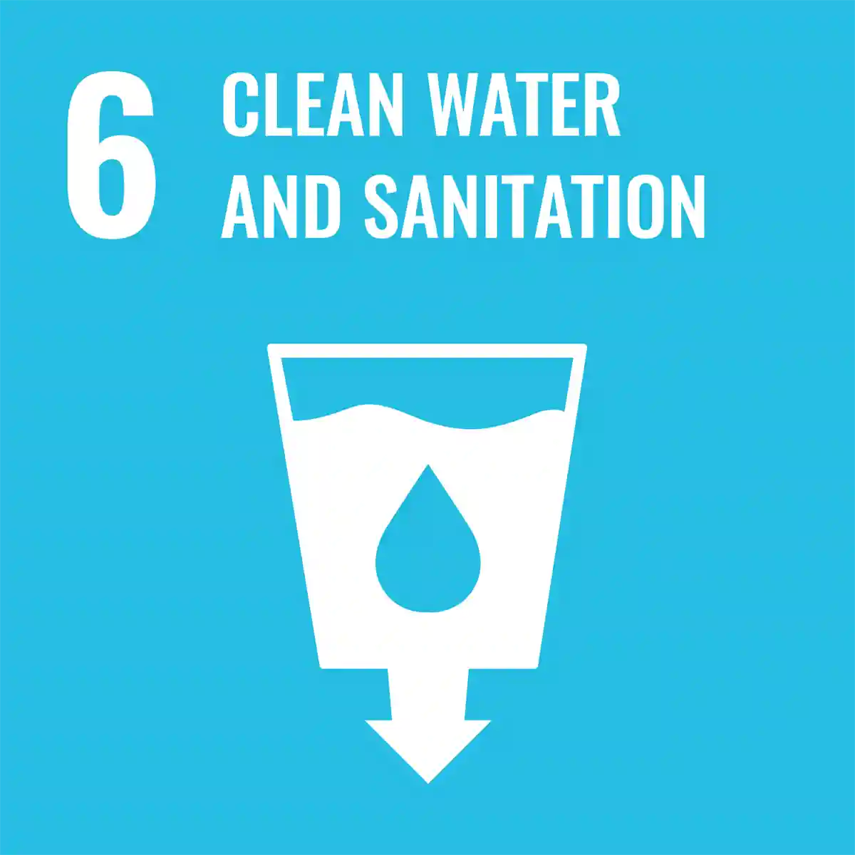 6 Clean water and sanitation icon