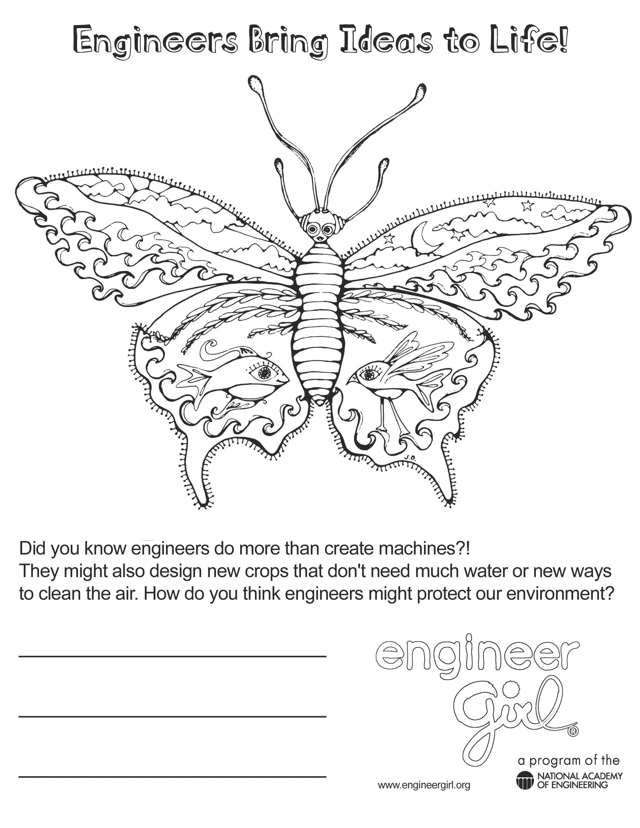 Environment Coloring Page image