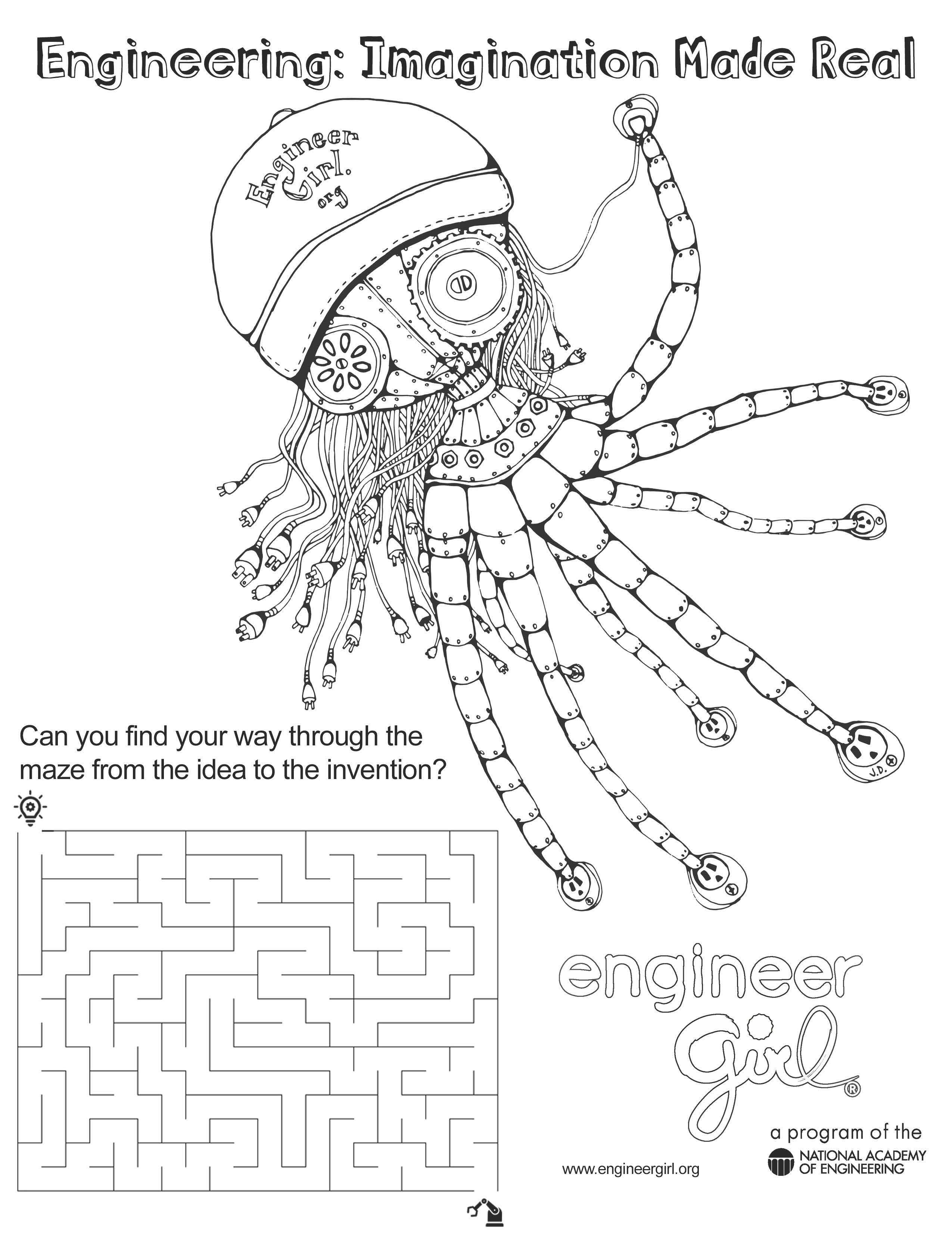 Machines Coloring Page image