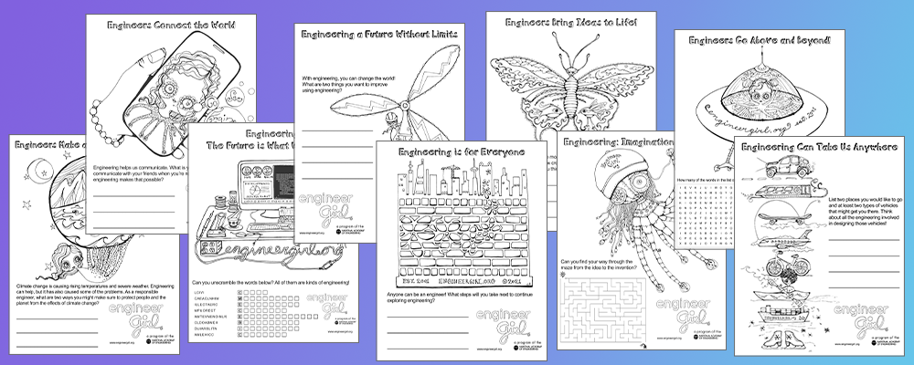 EngineerGirl Coloring & Activity Book