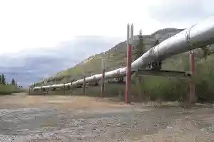 A section of the Alaskan pipeline